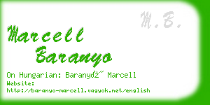 marcell baranyo business card